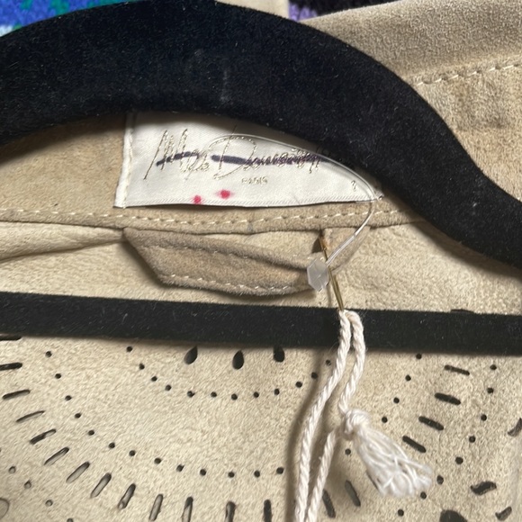 Free People Arabesane Suede Shirt Medium $795.00 By Mes Demoiselles - Picture 10 of 12